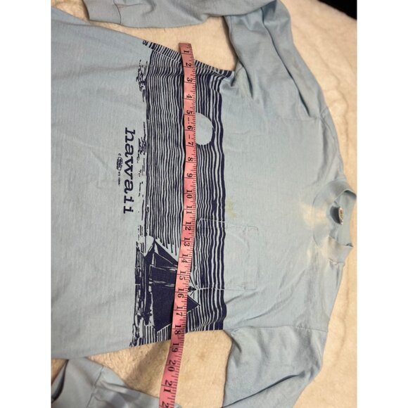 Vintage 1972 Crazy Shirts Hawaii Medium Long Sleeve T-Shirt 100% Cotton Nautical - Picture 7 of 8